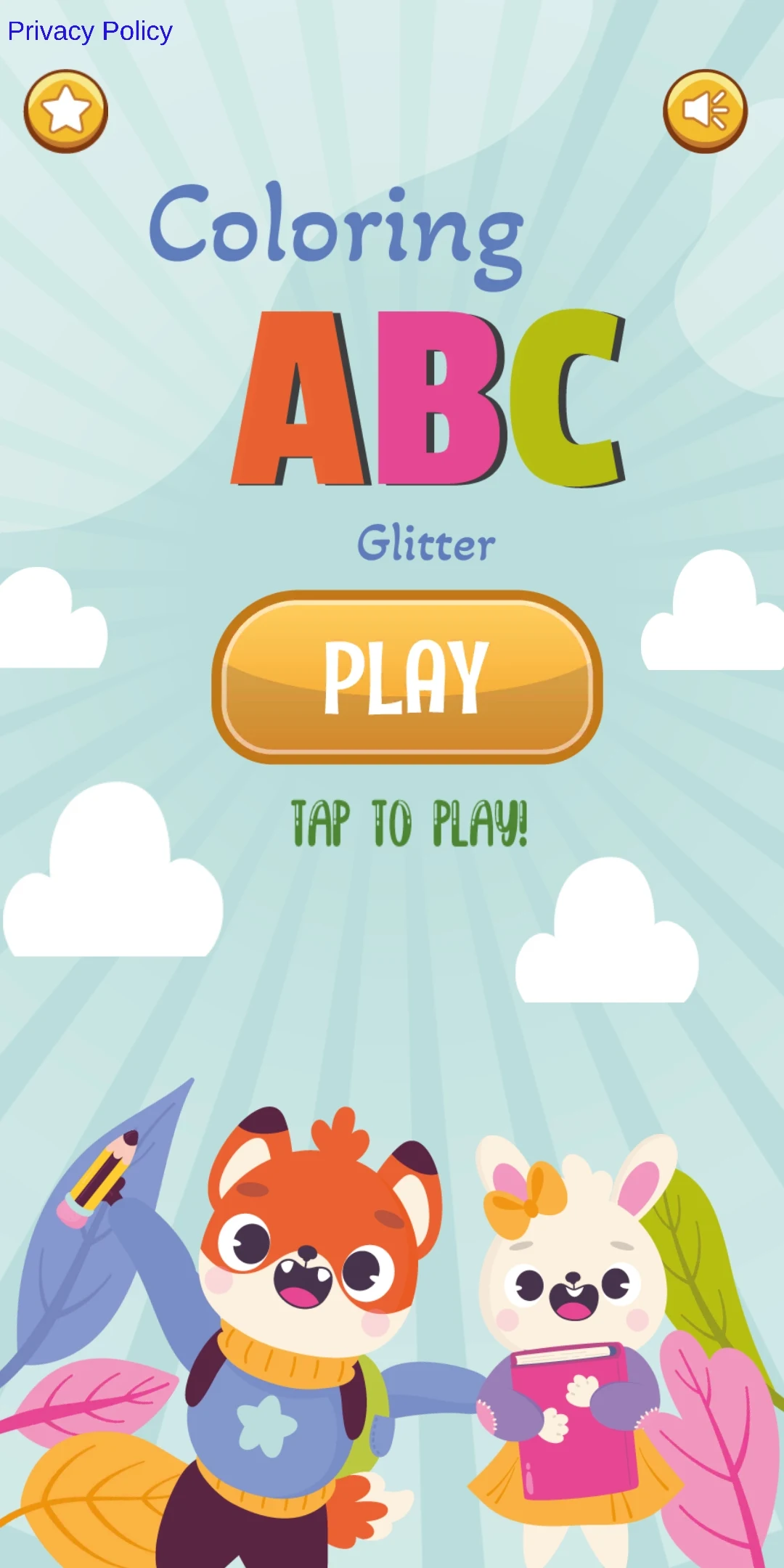 Coloring Glitter Alphabets ABC screenshot