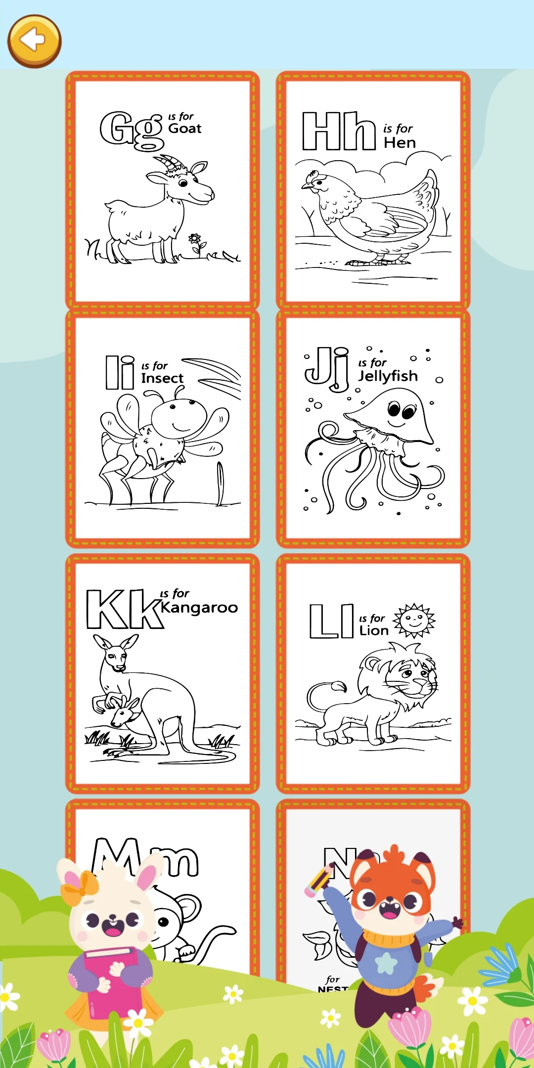 Coloring Glitter Alphabets ABC screenshot