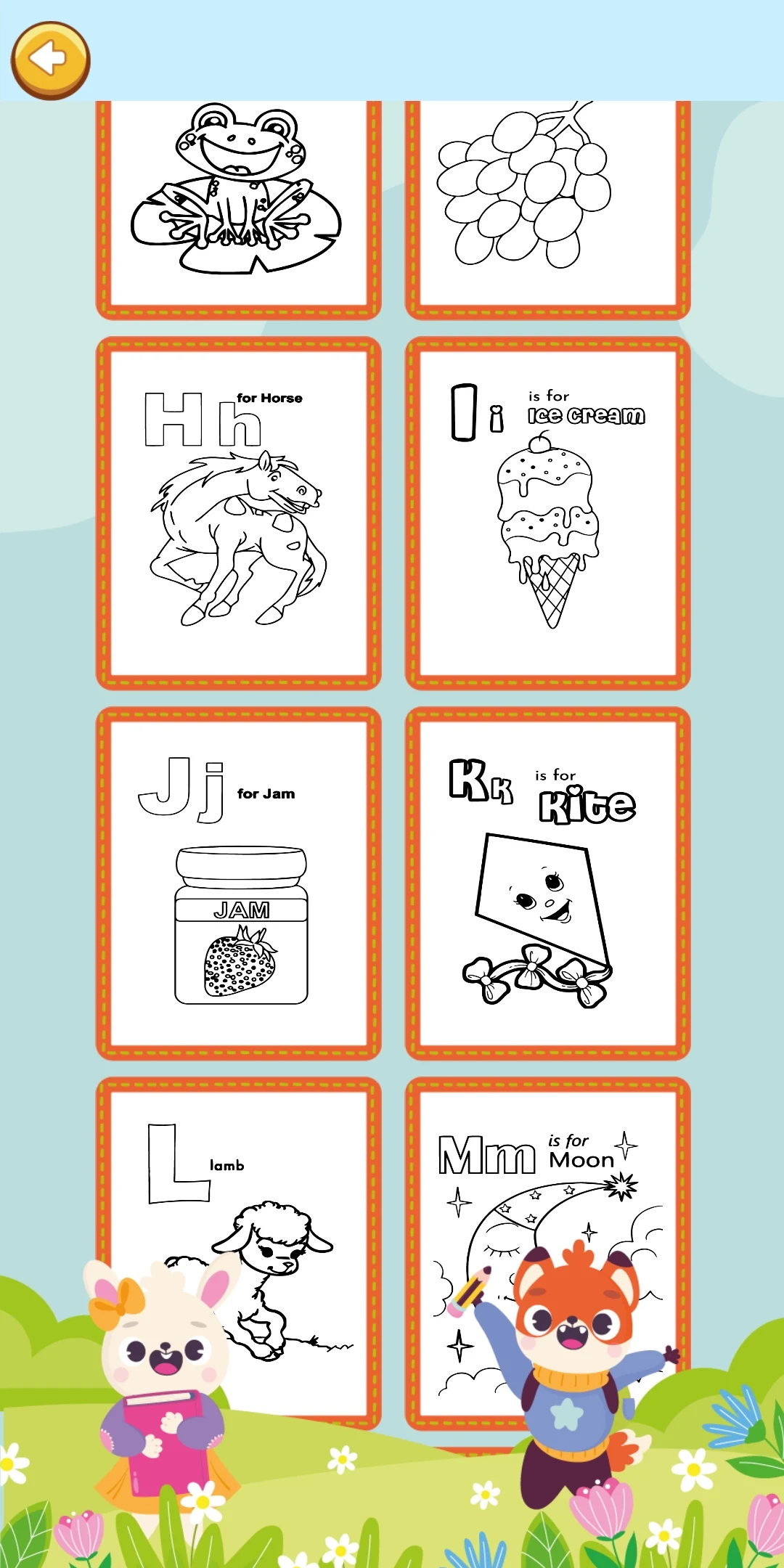 Coloring Glitter Alphabets ABC screenshot